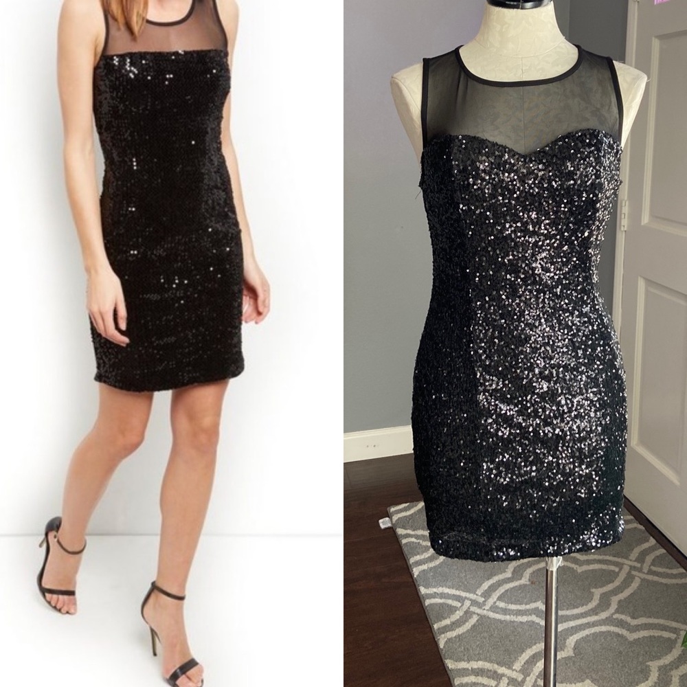 Nikibiki Black Sequin Cocktail Dress